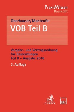 VOB Teil B von Manteufel,  Thomas, Oberhauser,  Iris