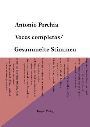 Voces Completas /Gesammelte Stimmen (edition tropen, Bd. 7) von Burghardt,  Juana, Burghardt,  Tobias, Porchia,  Antonio