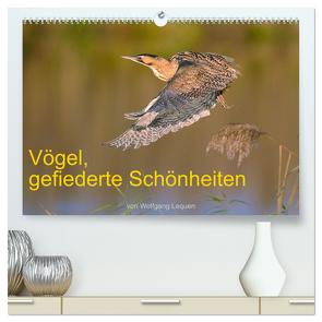 Vögel, Gefiederte Schönheiten (hochwertiger Premium Wandkalender 2024 DIN A2 quer), Kunstdruck in Hochglanz von Lequen,  Wolfgang