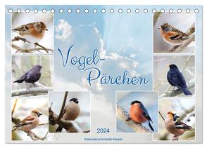 Vogel-Pärchen (Tischkalender 2024 DIN A5 quer), CALVENDO Monatskalender von Löwer,  Sabine