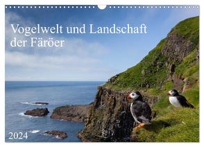 Vogelwelt und Landschaft der Färöer (Wandkalender 2024 DIN A3 quer), CALVENDO Monatskalender von Utelli,  Anna-Barbara