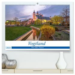 Vogtland – 900 Jahre Plauen (hochwertiger Premium Wandkalender 2024 DIN A2 quer), Kunstdruck in Hochglanz von Männel,  Ulrich