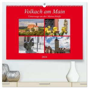 Volkach am Main (hochwertiger Premium Wandkalender 2024 DIN A2 quer), Kunstdruck in Hochglanz von Will,  Hans