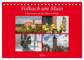 Volkach am Main (Tischkalender 2024 DIN A5 quer), CALVENDO Monatskalender von Will,  Hans