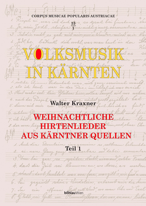 Volksmusik in Kärnten von Kraxner,  Walter