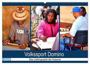 Volkssport Domino – Das Lieblingsspiel der Kubaner (Wandkalender 2024 DIN A2 quer), CALVENDO Monatskalender von von Loewis of Menar,  Henning