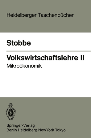 Volkswirtschaftslehre II von Stobbe,  Alfred