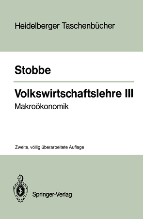 Volkswirtschaftslehre III von Stobbe,  Alfred