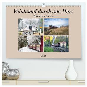 Volldampf durch den Harz (hochwertiger Premium Wandkalender 2024 DIN A2 quer), Kunstdruck in Hochglanz von Gierok / Magic Artist Design,  Steffen