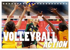 Volleyball Action (Tischkalender 2024 DIN A5 quer), CALVENDO Monatskalender von Robert,  Boris