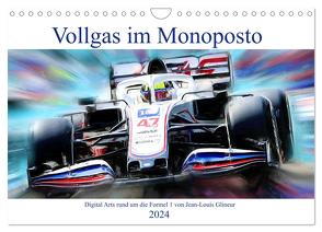 Vollgas im Monoposto – Digital Arts rund um die Formel 1 von Jean-Louis Glineur (Wandkalender 2024 DIN A4 quer), CALVENDO Monatskalender von Glineur,  Jean-Louis