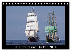 Vollschiffe und Barken 2024 (Tischkalender 2024 DIN A5 quer), CALVENDO Monatskalender von Stoerti-md,  Stoerti-md