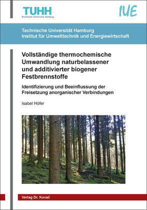 Vollständige thermochemische Umwandlung naturbelassener und additivierter biogener Festbrennstoffe von Höfer,  Isabel