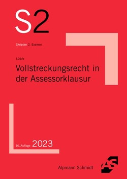 Vollstreckungsrecht in der Assessorklausur von Lüdde,  Jan Stefan