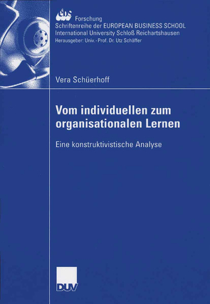 Vom individuellen zum organisationalen Lernen von Schüerhoff,  Vera, Thommen,  Prof. Dr. Jean-Paul