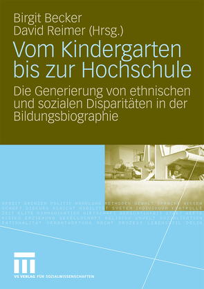 Vom Kindergarten bis zur Hochschule von Becker,  Birgit, Reimer,  David
