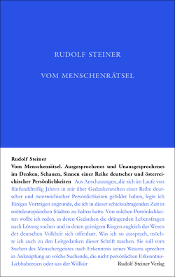 Vom Menschenrätsel von Steiner,  Rudolf