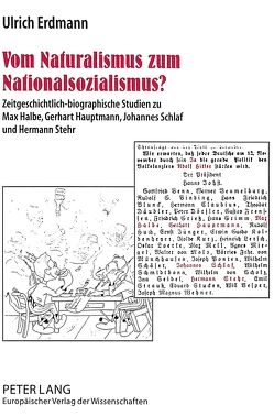 Vom Naturalismus zum Nationalsozialismus? von Erdmann,  Ulrich