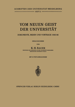 Vom Neuen Geist der Universität von Bauer,  Karl Heinrich
