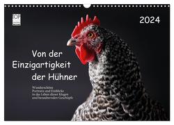 Von der Einzigartigkeit der Hühner 2024 (Wandkalender 2024 DIN A3 quer), CALVENDO Monatskalender von Peters,  Birte