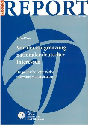 Von der Entgrenzung nationaler deutscher Interessen von Meyer,  Berthold