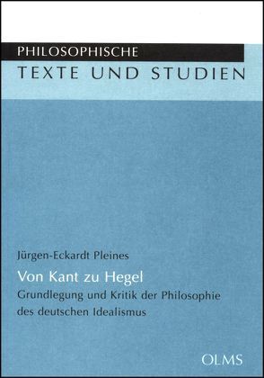Von Kant zu Hegel von Pleines,  Jürgen-Eckardt