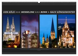 Von Köln nach Königswinter (Wandkalender 2024 DIN A2 quer), CALVENDO Monatskalender von Bonn,  BRASCHI