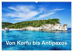 Von Korfu bis Antipaxos (Wandkalender 2024 DIN A2 quer), CALVENDO Monatskalender von Hug,  Simone