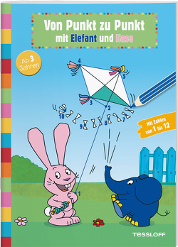 Von Punkt zu Punkt mit Elefant und Hase von Baier,  Katja