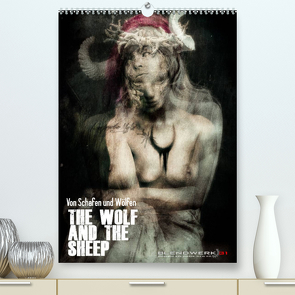 Von Schafen und Wölfen – The Wolf and the Sheep (Premium, hochwertiger DIN A2 Wandkalender 2023, Kunstdruck in Hochglanz) von Blendwerk31