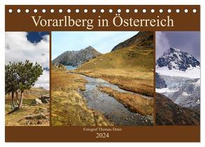 Vorarlberg in Österreich (Tischkalender 2024 DIN A5 quer), CALVENDO Monatskalender von Deter,  Thomas