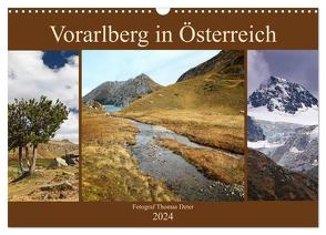 Vorarlberg in Österreich (Wandkalender 2024 DIN A3 quer), CALVENDO Monatskalender von Deter,  Thomas
