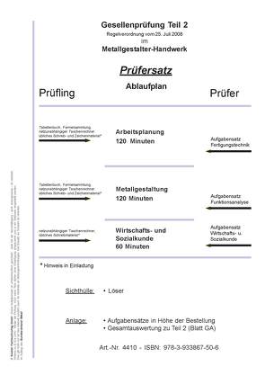 Vorbereitungsprüfung Theorie GP Teil 2 Metallbauer-Metallgestaltung