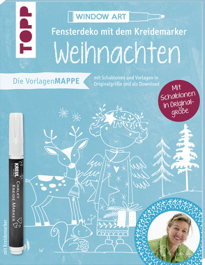 Vorlagenmappe Fensterdeko mit dem Kreidemarker – Weihnachten von Pia Pedevilla. Inkl. Original Kreidemarker von Kreul von Pedevilla,  Pia