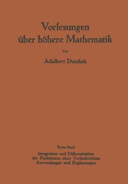 Vorlesungen über höhere Mathematik von Duschek,  Adalbert