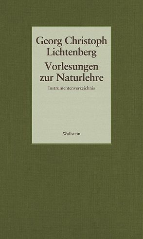 Vorlesungen zur Naturlehre von Lichtenberg,  Georg Christoph