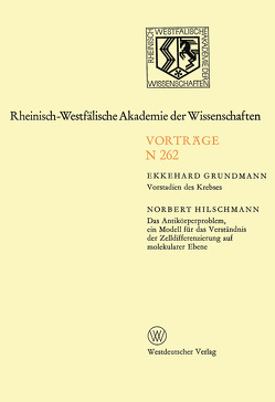 Vorstadien des Krebses von Grundmann,  Ekkehard