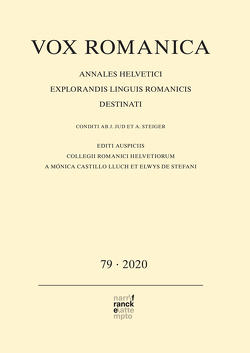 Vox Romanica 79 (2020) von Castillo Lluch,  Monica, De Stefani,  Elwys