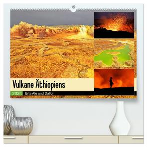 Vulkane Äthiopiens – Erta Ale und Dallol (hochwertiger Premium Wandkalender 2024 DIN A2 quer), Kunstdruck in Hochglanz von Herzog,  Michael