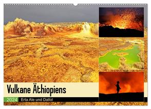 Vulkane Äthiopiens – Erta Ale und Dallol (Wandkalender 2024 DIN A2 quer), CALVENDO Monatskalender von Herzog,  Michael