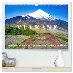 VULKANE: Atemberaubende Vulkanlandschaften Südamerikas (hochwertiger Premium Wandkalender 2024 DIN A2 quer), Kunstdruck in Hochglanz von Kurz,  Michael