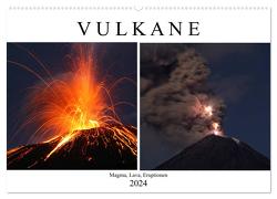 Vulkane – Magma, Lava, Eruptionen (Wandkalender 2024 DIN A2 quer), CALVENDO Monatskalender von Szeglat,  Marc