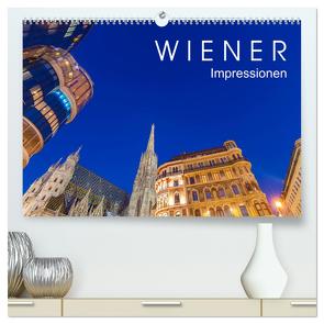 W I E N E R Impressionen (hochwertiger Premium Wandkalender 2024 DIN A2 quer), Kunstdruck in Hochglanz von Dieterich,  Werner