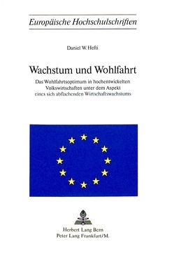 Wachstum und Wohlfahrt von Hefti,  Daniel W.