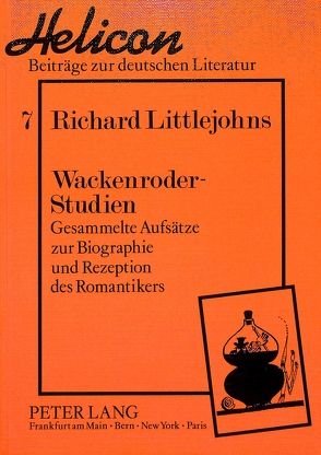 Wackenroder-Studien von Littlejohns,  Richard