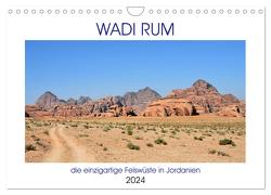 WADI RUM, die einzigartige Felswüste in Jordanien (Wandkalender 2024 DIN A4 quer), CALVENDO Monatskalender von Senff,  Ulrich