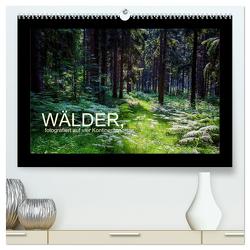 Wälder, fotografiert auf vier Kontinenten (hochwertiger Premium Wandkalender 2024 DIN A2 quer), Kunstdruck in Hochglanz von Walliser,  Richard