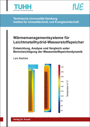 Wärmemanagementsysteme für Leichtmetallhydrid-Wasserstoffspeicher von Baetcke,  Lars
