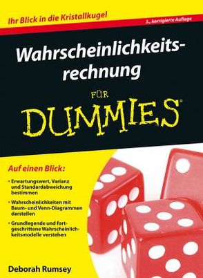 Wahrscheinlichkeitsrechnung für Dummies von Engel,  Reinhard, Rumsey,  Deborah J.