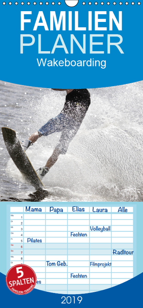 Wakeboarding – Familienplaner hoch (Wandkalender 2019 , 21 cm x 45 cm, hoch) von Heiligenstein,  Marc